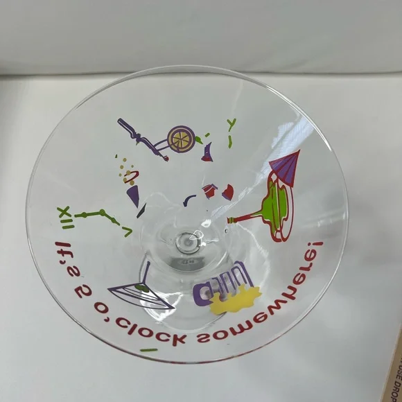 HUGE  Martini Glass with Five o’clock Somewhere Logo - Picture 3 of 5
